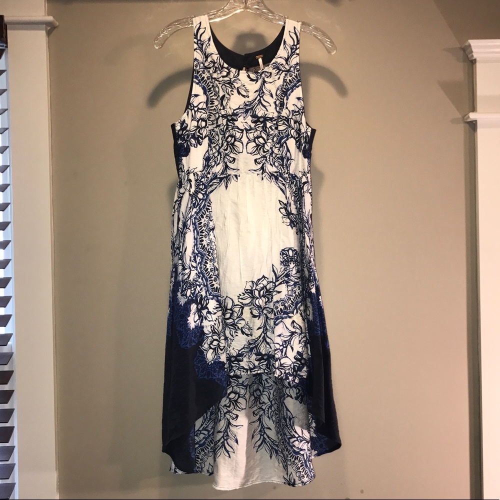 Free People High-Low Lacy/Open-Back Dress